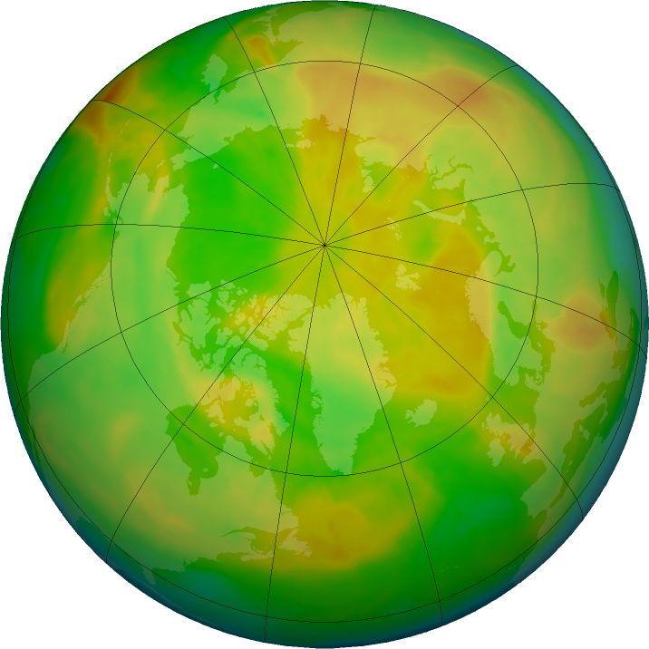 Arctic ozone map for 18 May 2016